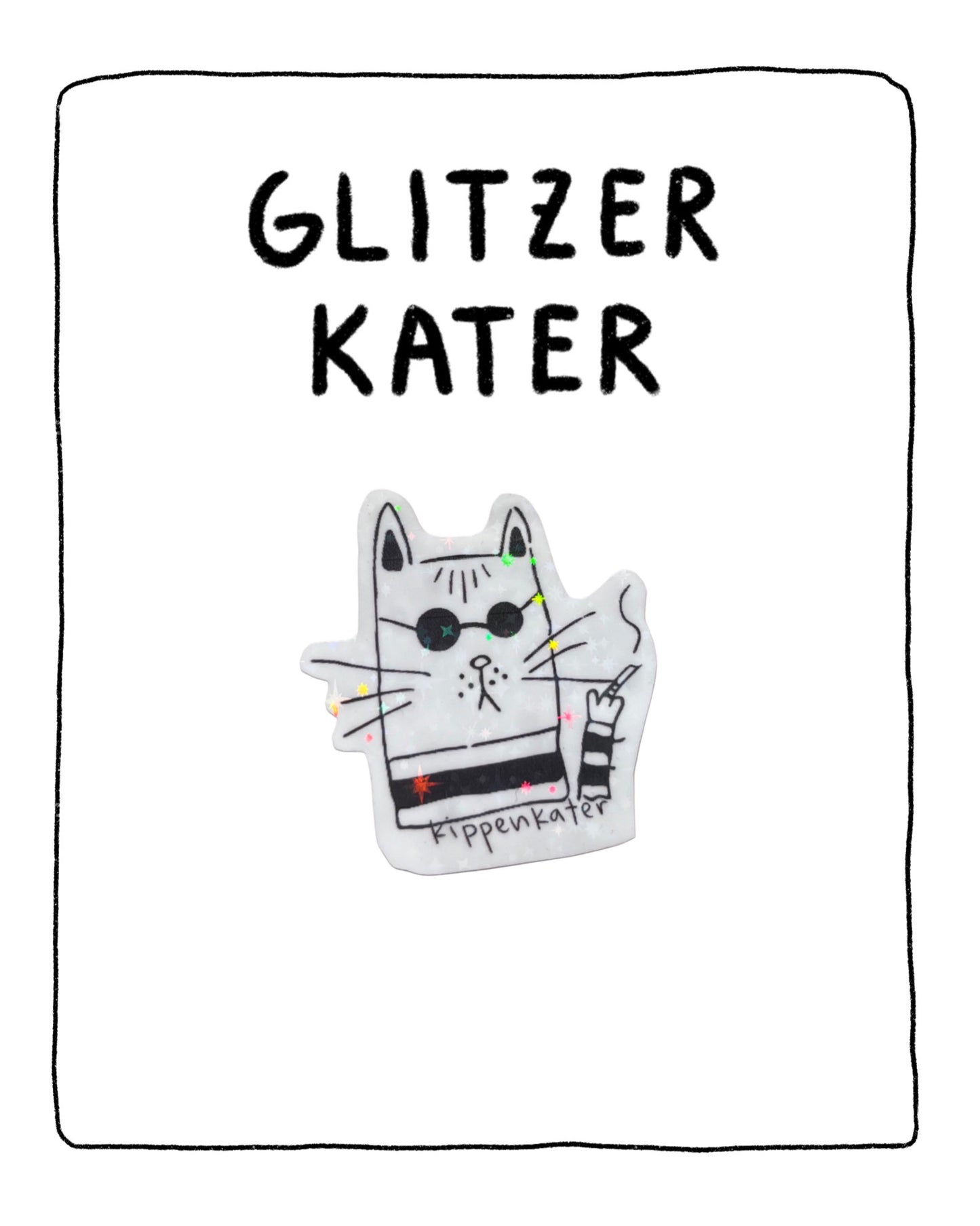 kippenkater | glitzersticker