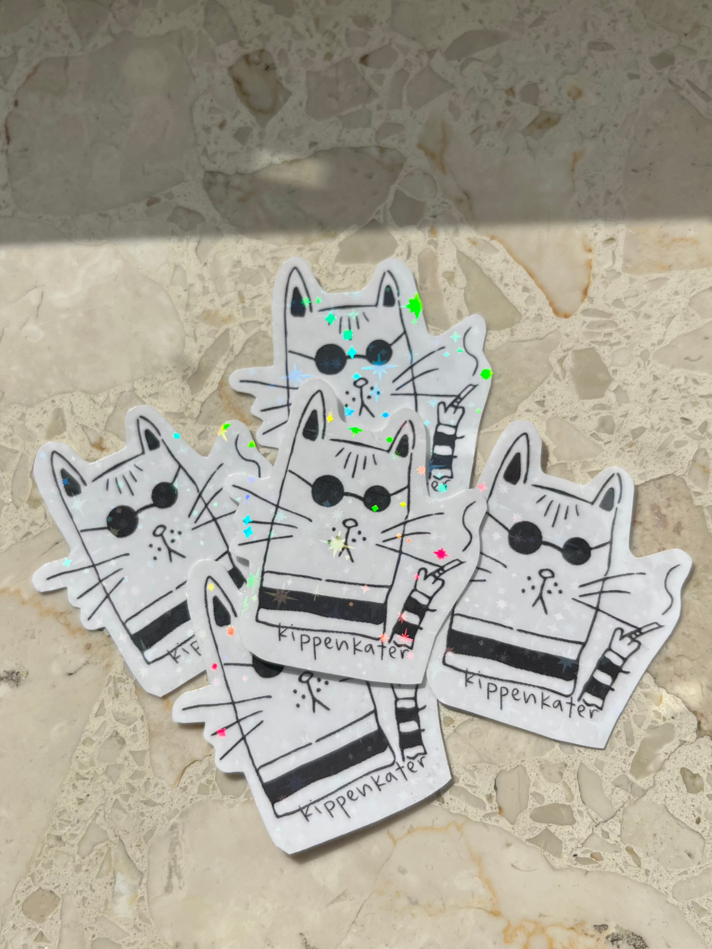 kippenkater | glitzersticker