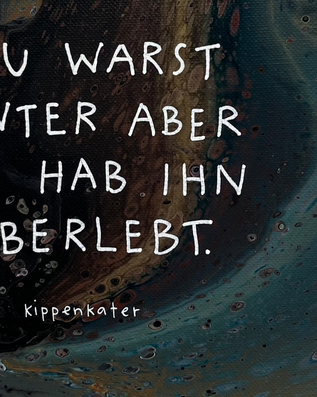 du warst winter | leinwand