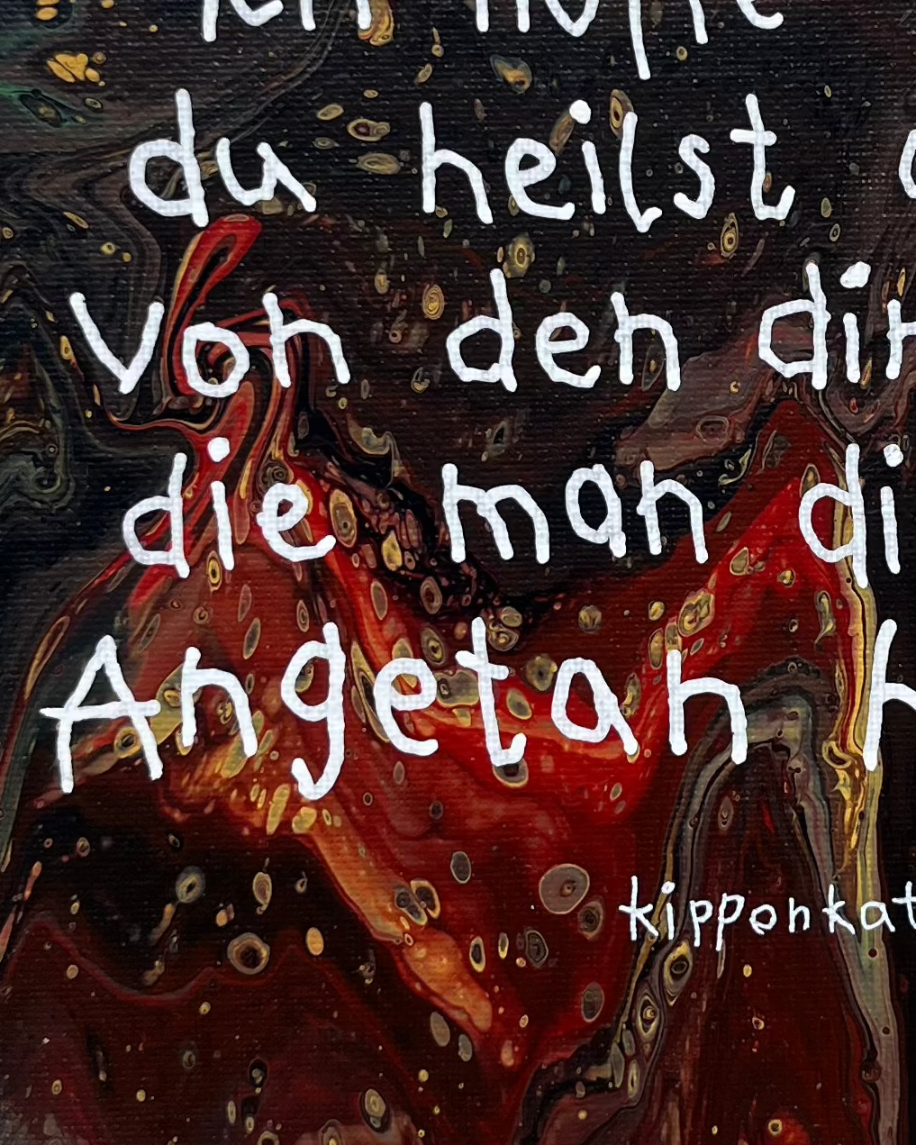 ich hoffe du heilst | leinwand