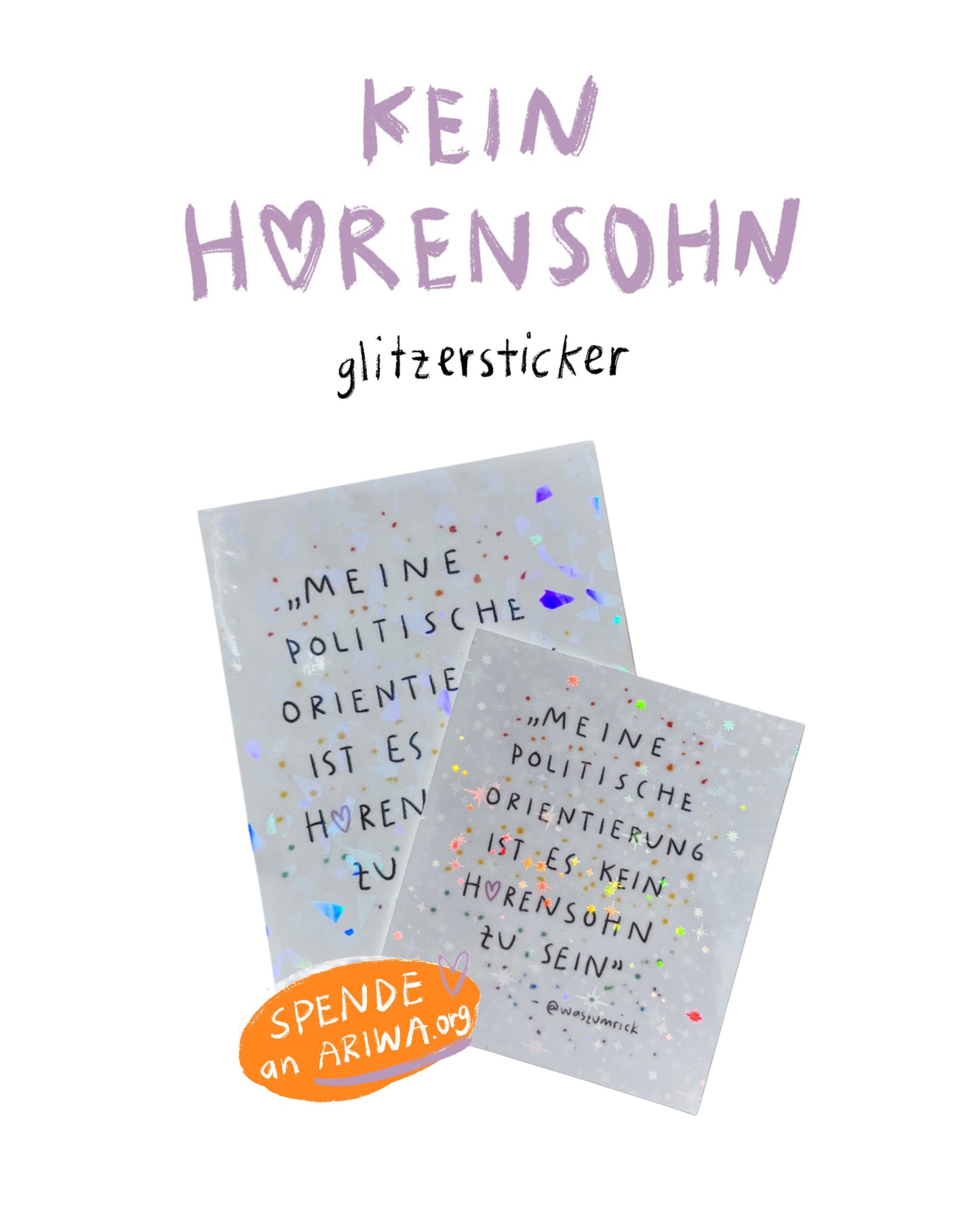 kein hurensohn | sticker