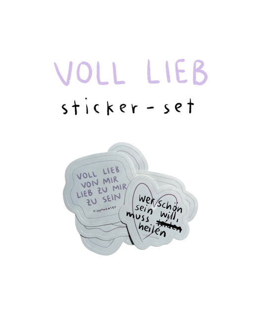 voll lieb | stickerset