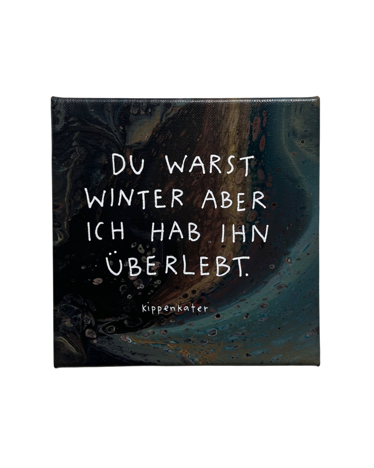 du warst winter | leinwand