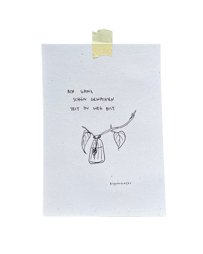 seit du weg bist | print