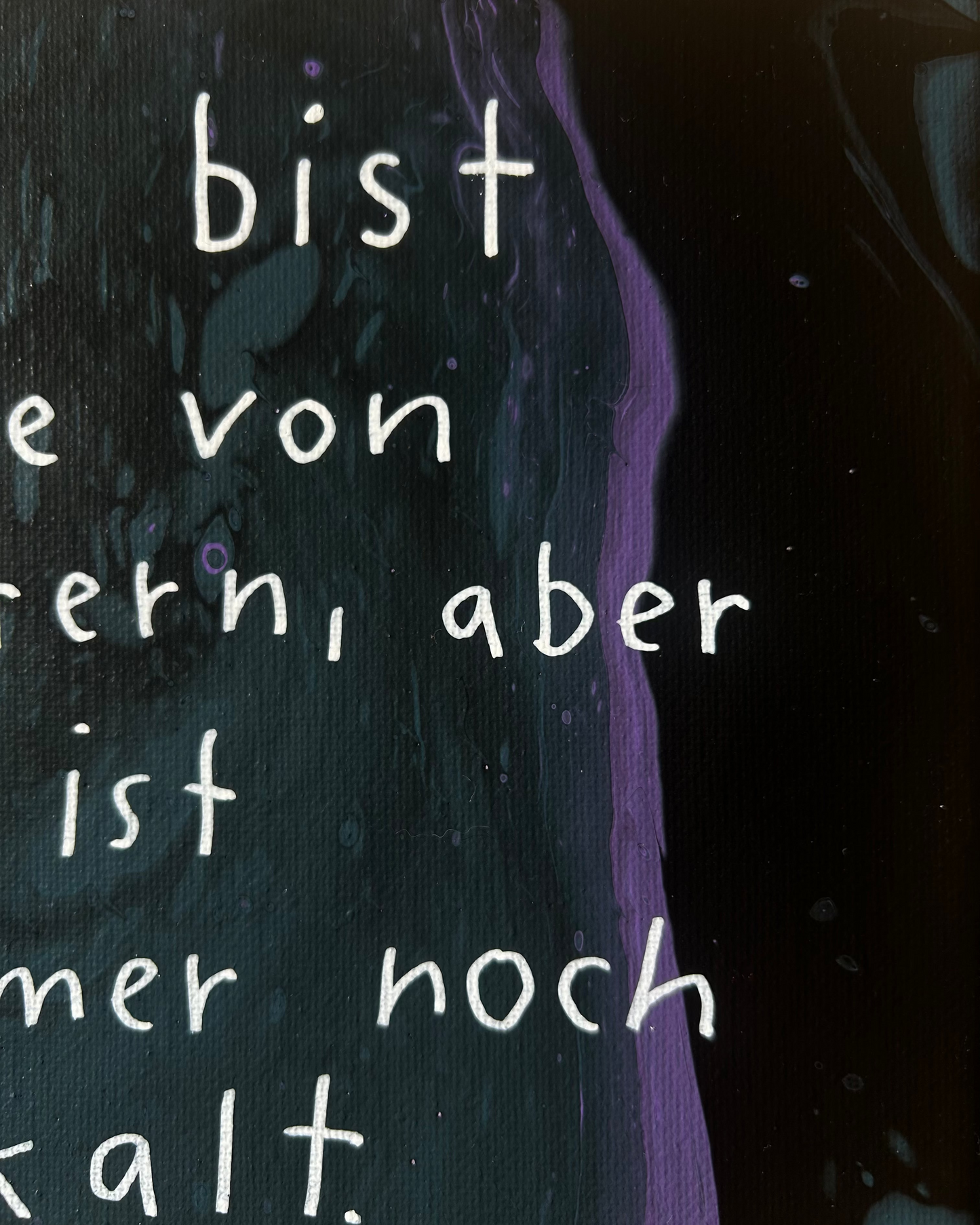 schnee von gestern | leinwand