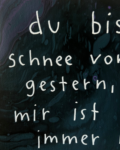 schnee von gestern | leinwand