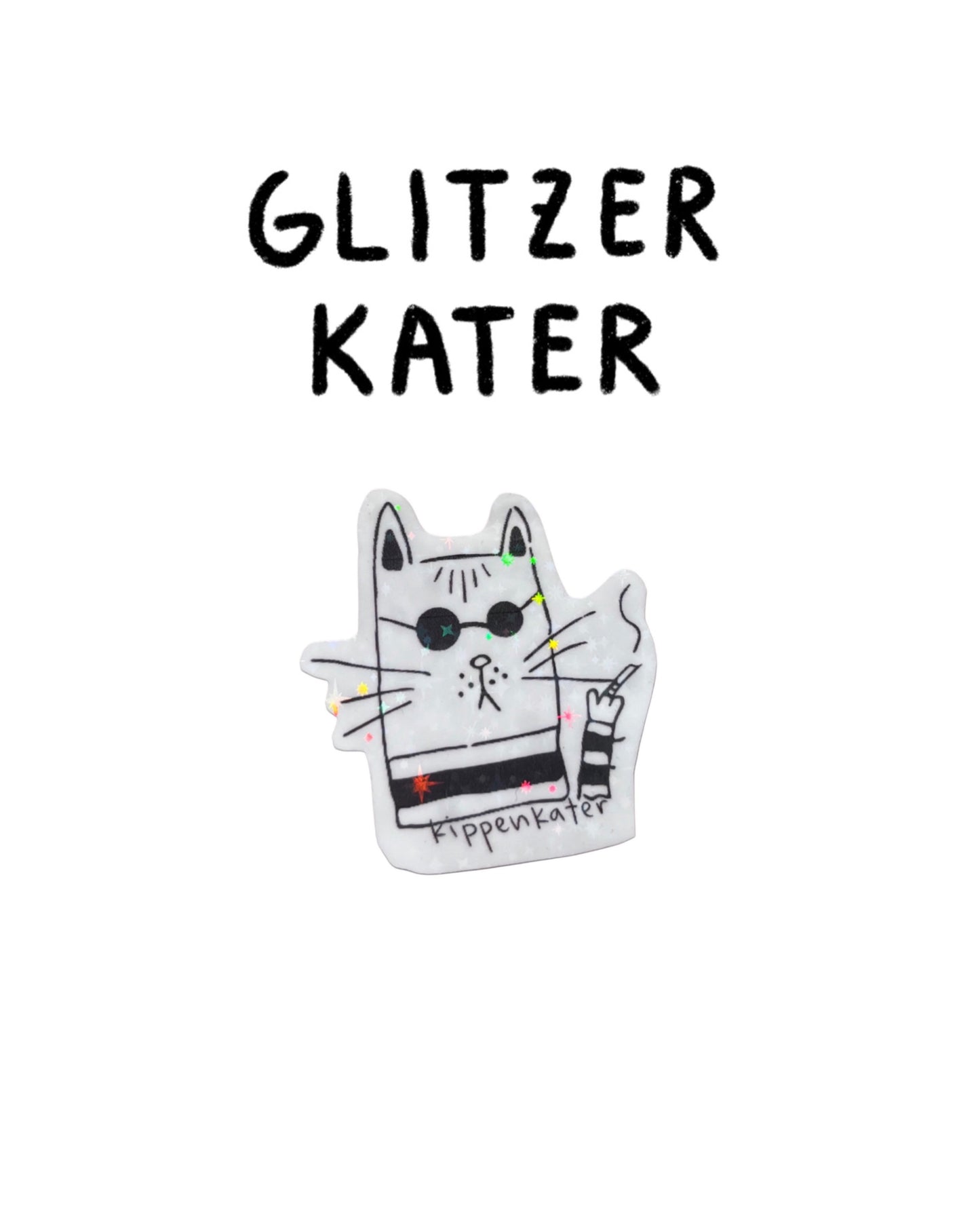 kippenkater | glitzersticker