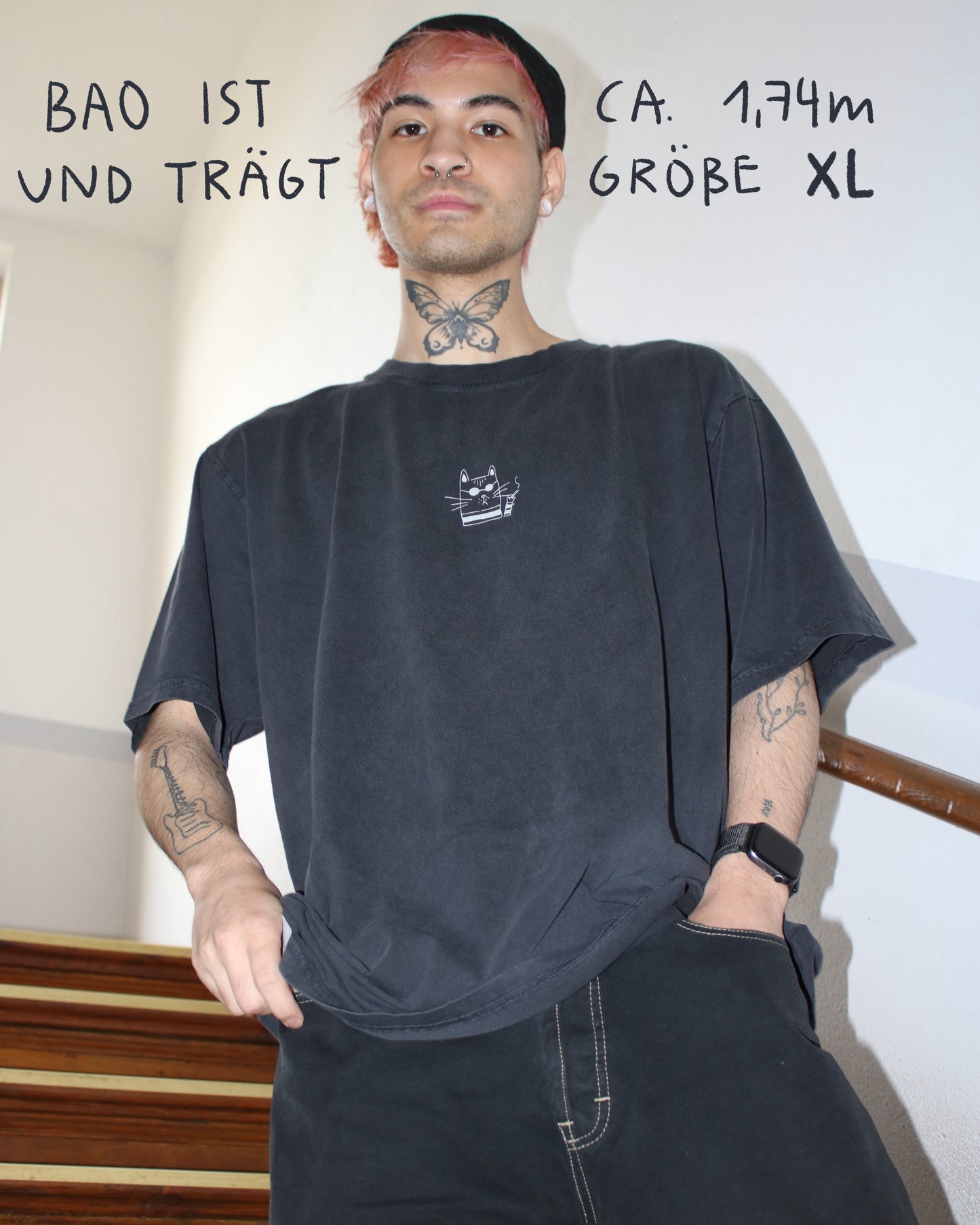 stoned washed kater | shirt