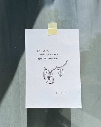 seit du weg bist | print