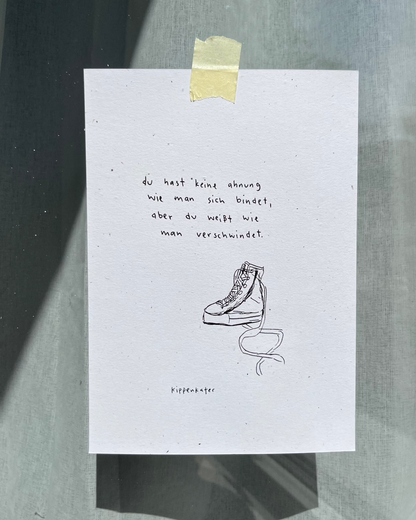 wie man verschwindet | print