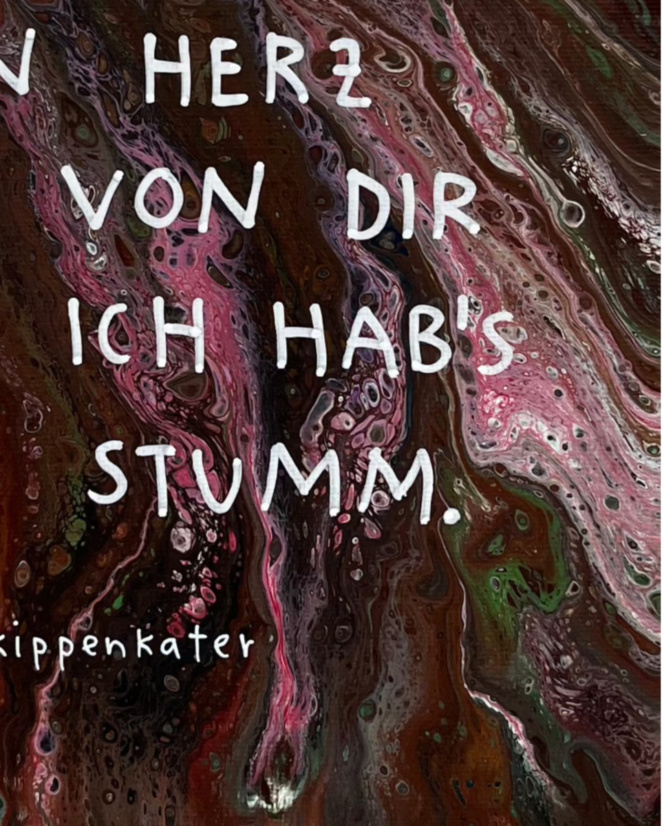 herz auf stumm | leinwand