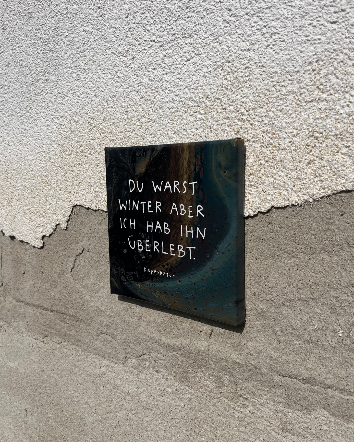 du warst winter | leinwand