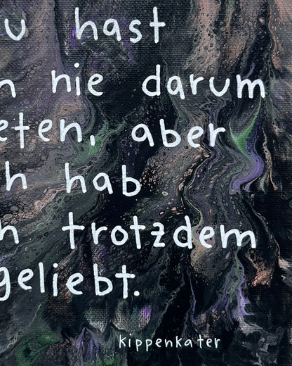 trotzdem geliebt | leinwand