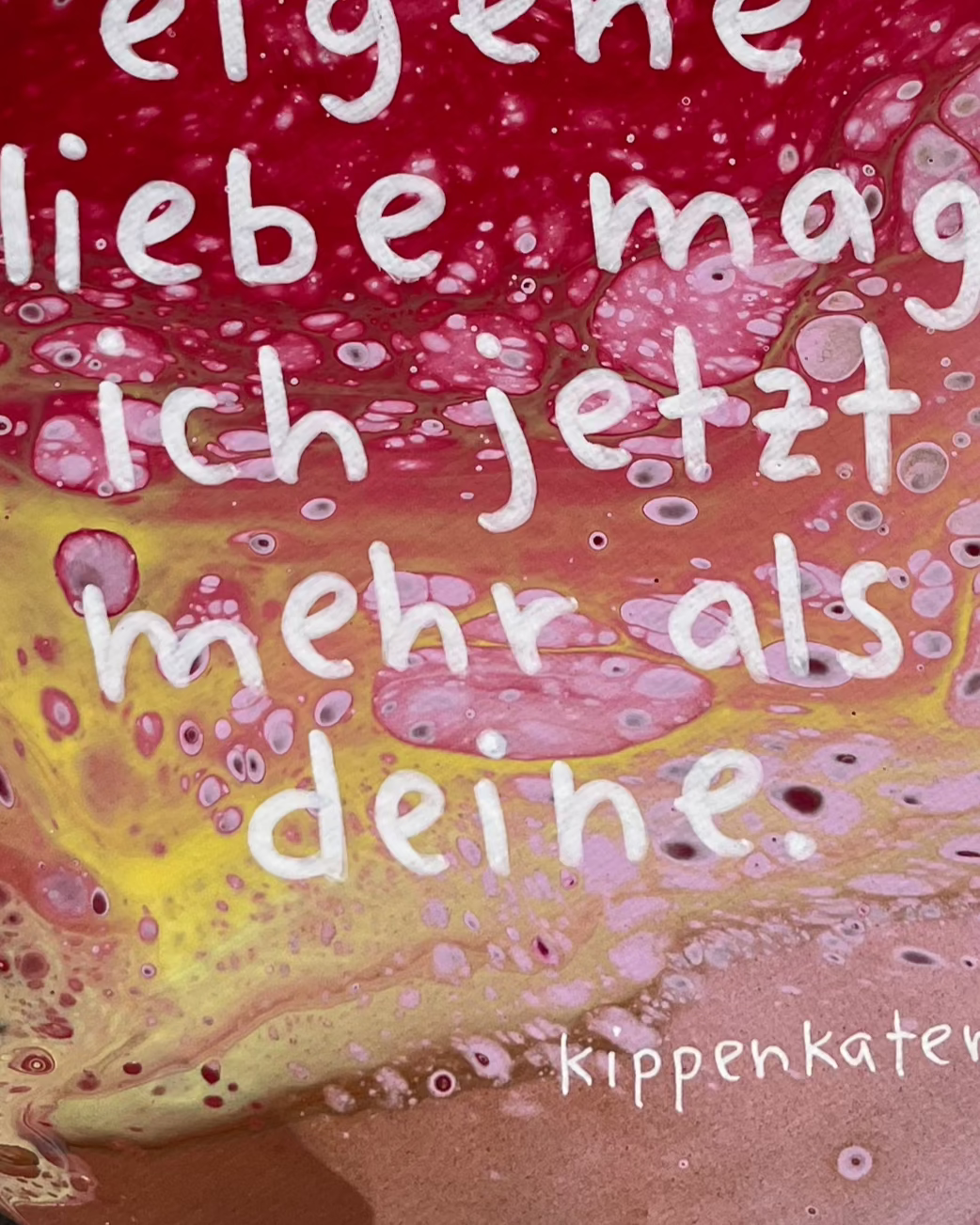 meine eigene liebe | leinwand